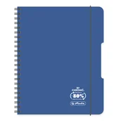 Notesy i bloczki - Herlitz, Kołobrulion, A5, 80k, Eco PP Ocean, Granatowy, Fsc - miniaturka - grafika 1