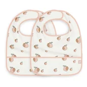 Śliniaki i fartuszki - Jollein - 2 śliniaczki wodoodporne  PEACH - miniaturka - grafika 1