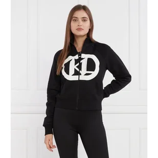 Karl Lagerfeld Bluza kl logo zip up Regular Fit - Bluzy damskie - miniaturka - grafika 1