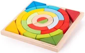 Gry planszowe - Drewniany sorter z klockami łuki i trójkąty 36 elementów 33035 Bigjigs Toys - miniaturka - grafika 1