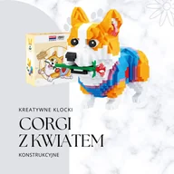 Klocki - Corgi z kwiatem Klocki 997 el. - miniaturka - grafika 1