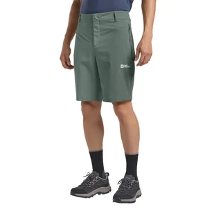 Męskie szorty Jack Wolfskin HIKEOUT SHORTS M slate green - 46 - Spodenki męskie - miniaturka - grafika 1