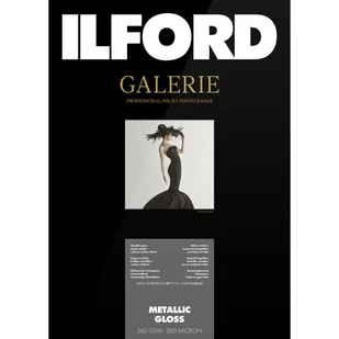 Ilford Galerie Metallic Gloss 260g A4 25 arkuszy - Wyposażenie ciemni fotograficznej - miniaturka - grafika 1