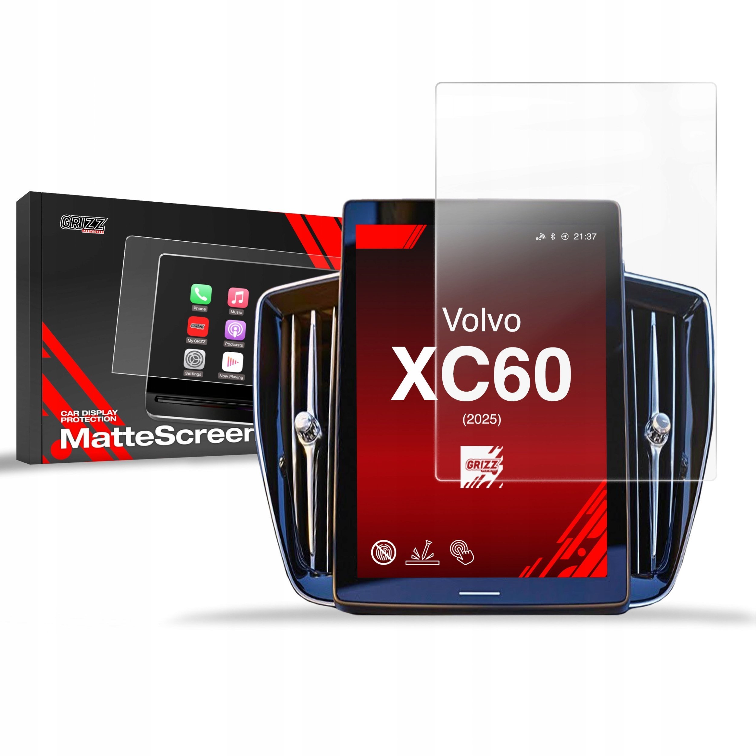 GrizzGlass Folia matowa CarDisplay Protection do Volvo XC60 11,2