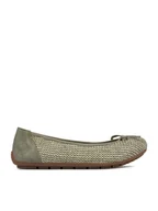 Baleriny - Rieker Baleriny CEO-43850-52 Zielony - miniaturka - grafika 1