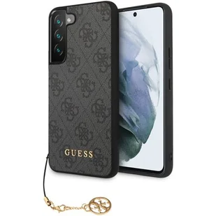 Guess GUHCS23SGF4GGR S23 S911 szary/grey hardcase 4G Charms Collection - Etui i futerały do telefonów - miniaturka - grafika 1