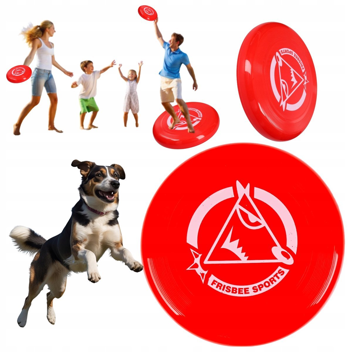 FRISBEE LATAJĄCY DYSK DO RZUCANIA DLA DZIECI PSÓW SPORT ZABAWA NA POWIETRZU