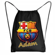 Plecaki worki - Worek Szkolny Na Buty Workoplecak WF Do Przedszkola FC Barcelona Barca #1 - miniaturka - grafika 1