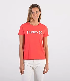 Koszulki i topy damskie - Hurley Hurley Damski T-shirt W Classic Crew Tee Caynn S 3HS1580255-624 - grafika 1