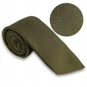 Krawaty i muchy męskie - Krawat WOJSKOWY Wojsk Lądowych khaki 306/MON straż graniczna wojsko polskie - miniaturka - grafika 1