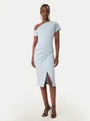 Sukienki - Rinascimento Sukienka koktajlowa CFC0127793003 Błękitny Slim Fit - miniaturka - grafika 1