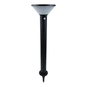 Lampy ogrodowe - Słupek ogrodowy solarny z czujnikiem ruchu czarny - miniaturka - grafika 1