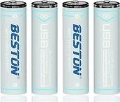 Baterie i akcesoria - BESTON Baterijos AA įkraunamos su USB-C lizdu, 1460mAh, Li-Ion, 4 vnt. - miniaturka - grafika 1