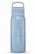 Shakery i bidony sportowe - Butelka termiczna z filtrem do wody LifeStraw Go 2.0 Steel 700ml Icelandic Blue - miniaturka - grafika 1