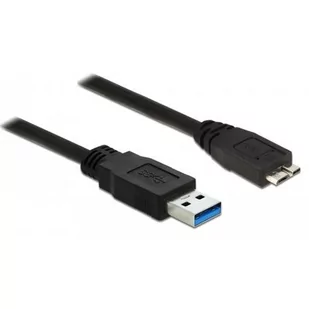 Delock Kabel USB 3.0 2m micro AM-BM czarny 85074 - Kable USB - miniaturka - grafika 1
