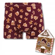 Majtki męskie - ŚWIĄTECZNE BAWEŁNIANE BOKSERKI MĘSKIE PIĘKNIE ZAPAKOWANE PREZENT MORAJ L - miniaturka - grafika 1