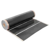 Ogrzewanie podłogowe - Folia grzewcza pod panele MISSION AIR W/m2 Black Silver 12m2 (12m x 100cm) + regulator Aries Biały - miniaturka - grafika 1