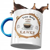 Kubki - Kubek Błękitny Dla Biologa Strzeli Sobie Kawkę z Nadrukiem ze Zdjęciem + Opakowanie na prezent (wzór 03) - miniaturka - grafika 1