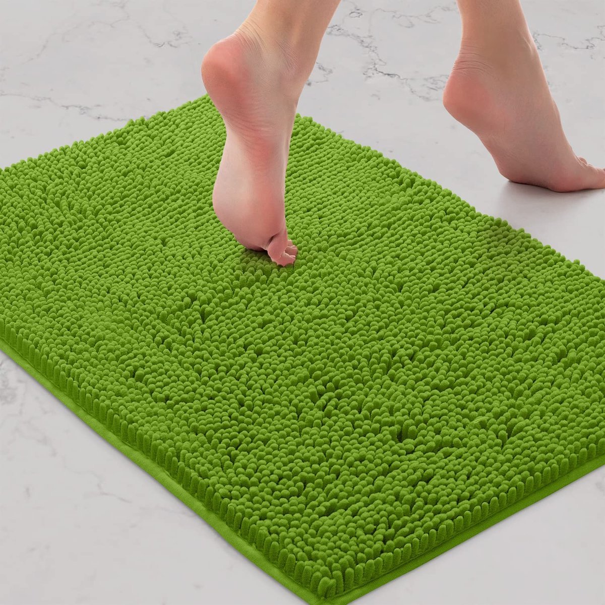 Mata-Extra-Soft Pluszowy Dywanik Łazienkowy do Wanny i Prysznica, 1-calowy Materiał z Mikrofibry Chenille, Superchłonny, Włochaty Dywanik Łazienkowy