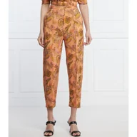 Spodnie damskie - Desigual Spodnie | Regular Fit | z dodatkiem lnu - miniaturka - grafika 1