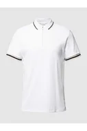 Koszulki męskie - Koszulka polo o kroju slim fit z detalem z logo model TOULOUSE - Selected Homme - miniaturka - grafika 1