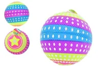 Piłki dla dzieci - Piłka gumowa 23cm Kropki BPIŁ4366 - miniaturka - grafika 1