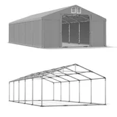 Altany ogrodowe - Namiot Magazynowy Całoroczny 6x10x2 Szary SUMMER PLUS MSD - miniaturka - grafika 1