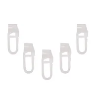 Akcesoria do wystroju okien - Agrafka ze ślizgiem 10 szt. biała SP - miniaturka - grafika 1