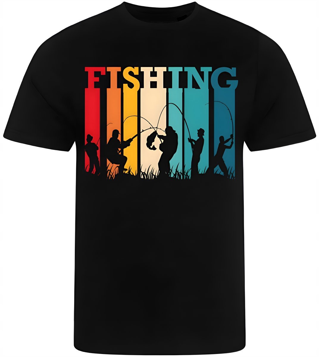 KOSZULKA MĘSKA NADRUK DLA WĘDKARZA TATY MĘŻA DZIADKA PREZENT PREMIUM S