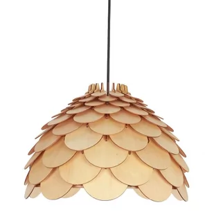 Lampa Wisząca Burgo Lp-101335/1P L 1Xe27 Naturalne Drewno - Lampy sufitowe - miniaturka - grafika 1