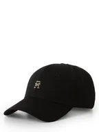 Czapki damskie - Tommy Hilfiger Czapka damska Kobiety Bawełna czarny jednolity, ONE SIZE - miniaturka - grafika 1