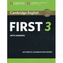 Cambridge English First 3 with answers Cambridge University Press - Książki do nauki języka angielskiego - miniaturka - grafika 1