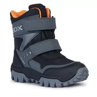 Buty dla chłopców - Śniegowce Geox J Himalaya Boy B Abx J36FRC 0FUCE C0038 S Black/Orange - miniaturka - grafika 1