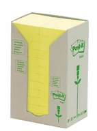 Etykiety samoprzylepne i bloki etykiet - Post-It Karteczki EKO żółty 653-1T 38x51mm op.24 - miniaturka - grafika 1