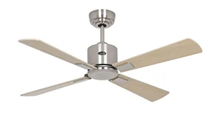 Energooszczędny wentylator sufitowy z pilotem Eco Neo III WiFi 103 cm chrom szczotkowany Łopatki klonowe / bukowe - Wentylatory sufitowe - miniaturka - grafika 1