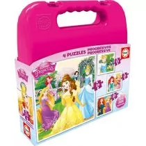 Educa Walizka puzzle Disney Princess 12-16-20-25 WZEDUT0UCD00018 - Puzzle - miniaturka - grafika 1