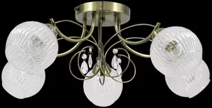 ELEM Elegancka lampa sufitowa z kryształkami do salonu 8964/5 21QG z serii WENUS - Lampy sufitowe - miniaturka - grafika 1