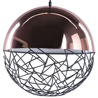 Lampy sufitowe - Beliani Lampa wisząca Lampa wisząca metalowa miedziana PADMA 51753 - miniaturka - grafika 1