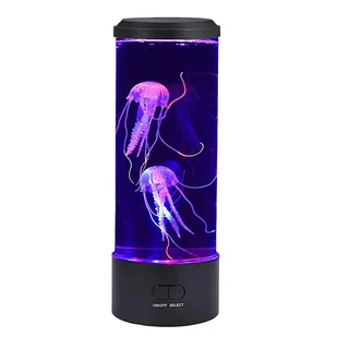 Lampka Z Meduzami, Lampka Nocna Led Na Usb, Dekoracje Do Pokoju Młodzieżowego - Lampy stojące - miniaturka - grafika 1