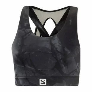 Biustonosz Salomon Cross Run W Black / AO - Bielizna sportowa damska - miniaturka - grafika 1
