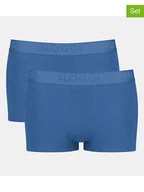 Majtki męskie - Sloggi Bokserki (2 pary) w kolorze niebieskim - miniaturka - grafika 1