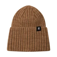 Czapki dla dzieci - Dziecięca czapka z merino Reima Villaisa peanut brown - 52/54 cm - miniaturka - grafika 1