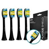 Końcówki do szczoteczek elektrycznych - Końcówki do szczoteczek sonicznych Seysso Gold Czarne - miniaturka - grafika 1