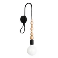 Lampy ścienne - Lampa ścienna Loft Sfarer czarny kinkiet KOLOROWE KABLE - miniaturka - grafika 1