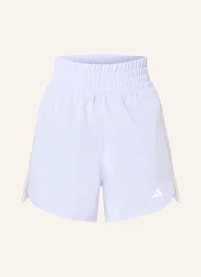 Adidas Szorty Treningowe Pacer 3 Paski lila - Spodenki damskie - miniaturka - grafika 1