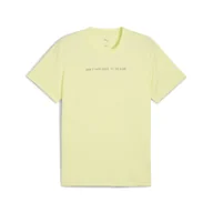 Koszulki sportowe męskie - Męska koszulka RUN CLUB z grafiką PUMA Gold Moon Yellow - miniaturka - grafika 1