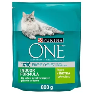 Karma dla kota PURINA ONE Bifensis Indoor Indyk 800 g - Sucha karma dla kotów - miniaturka - grafika 1