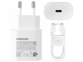 Ładowarki do telefonów - ORYGINALNA ŁADOWARKA SAMSUNG 25W PD S22 S23 S24 A53 S21 A54 A14 A34 + KABEL - miniaturka - grafika 1