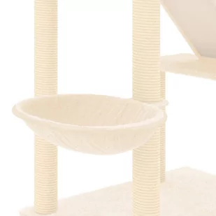 Lumarko Drzewko dla kota, od podłogi po sufit, kremowe, 277-303 cm! - Drapaki dla kotów - miniaturka - grafika 9