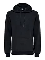 Bluzy męskie - ONLY & SONS Onsceres męska bluza z kapturem Sweat Noos, granatowy, S - miniaturka - grafika 1